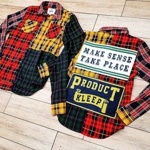 Flannel button down shirt